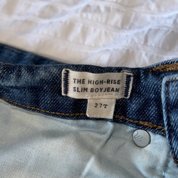 MADEWELL high rise slim boy jean - Picture 4 of 8